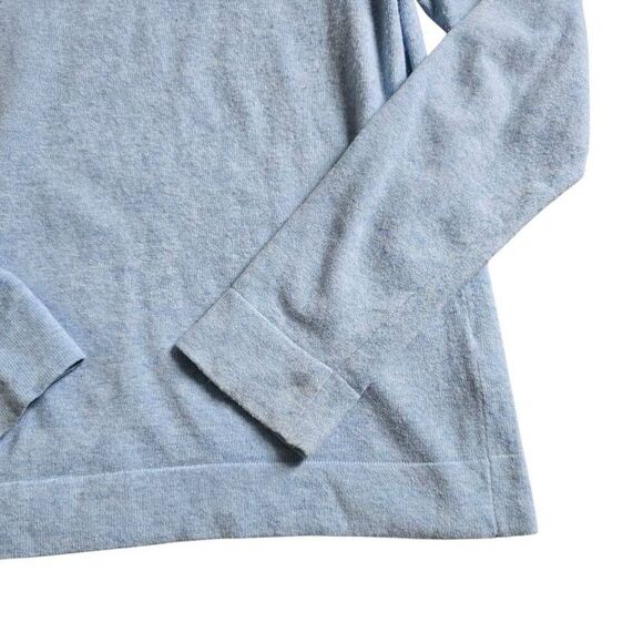 J. Crew Teddie Sweater Women's Medium Blue Knit Long Sleeve Thermal‎ Gorpcore - Picture 2 of 7